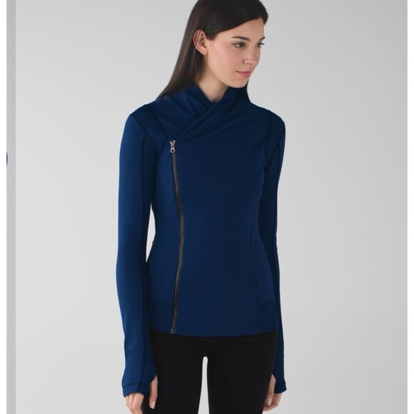 Lululemon Bhakti Yoga Jacket, Blue, Size 10 P12 - Picture 1 of 12